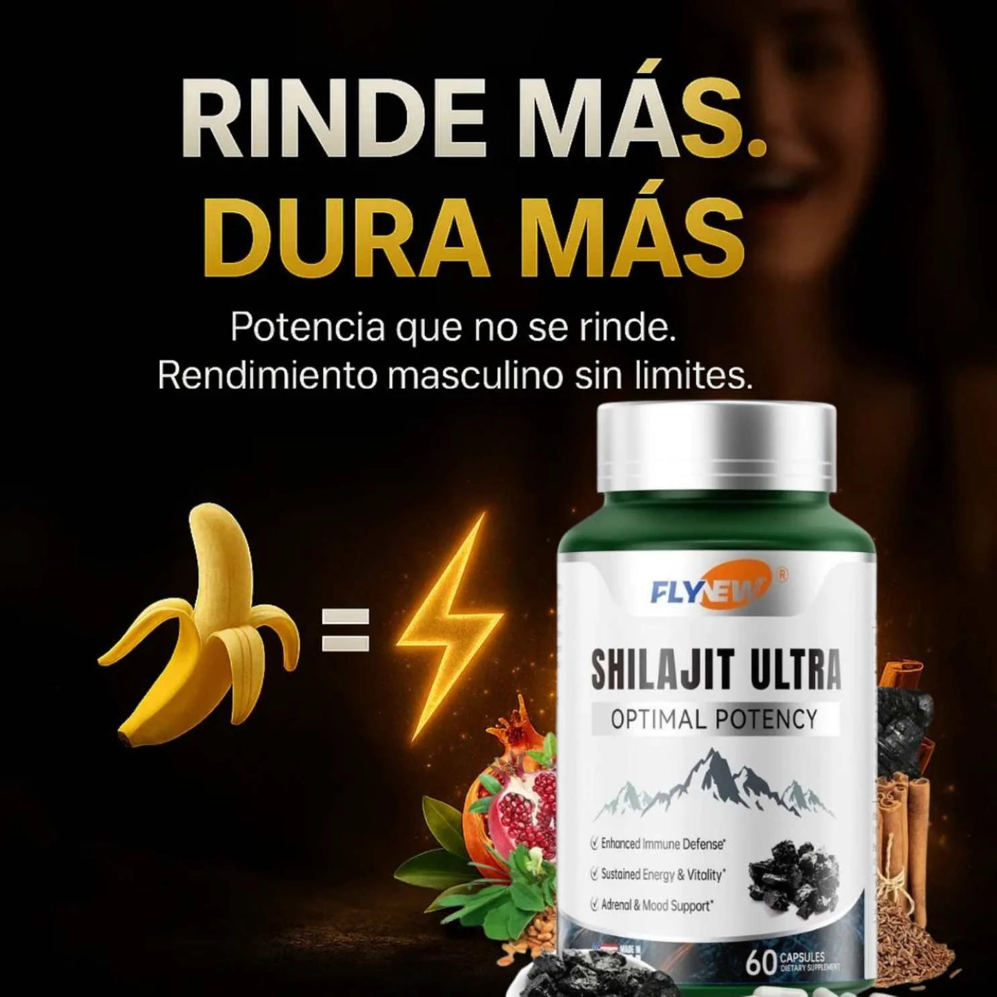 ¡Nuevo! Shilajit Ultra™ Energía real para hombres reales.